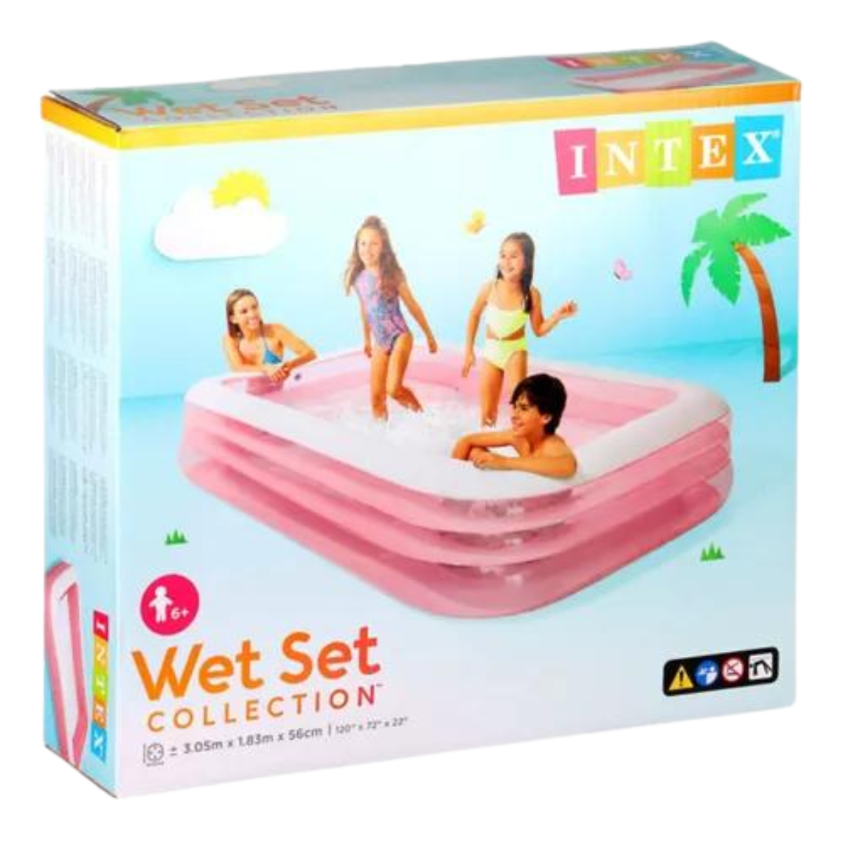 Piscina Inflável Familiar Intex 1050 Retangular + Bomba Elét Voltagem:220v - 5