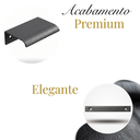 Ver imagem 2 de Kit 5 Puxadores Drop 5cm Alumínio Sobrepor para Móveis e Gavetas Titanio