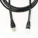 Ver imagem 2 de Cabo de Rede Cat5e Revestido Tecido Preto Brilhoso Copperlan 15 Metros