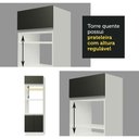 Ver imagem 4 de Armário de Cozinha 310cm Branco/preto 02 Branco/preto