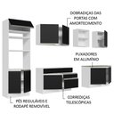 Ver mais imagens de Armário de Cozinha 310cm Branco/preto 02 Branco/preto
