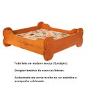 Ver imagem 1 de Caminha Pet Formato Ossinhos em Madeira Maciça (eucalipto) - Colchão Bichinhos