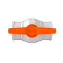 Ver imagem 3 de Registro de Esfera Soldável Industrial Bitola 110mm Sistema V.a.r Cor Branco e Laranja Durín