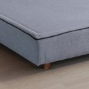 Ver imagem 5 de Cama Estofada Queen com Estrutura Reforçada e Design Moderno Cinza