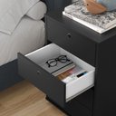 Ver imagem 5 de Gaveteiro Organizador Escritório Quarto 4gv Puxador Embutido Preto