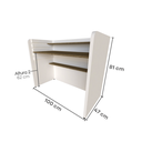 Ver imagem 7 de Escrivaninha Infantil com Regulagem de Altura 100cm MDF Branco e Carvalho Mel