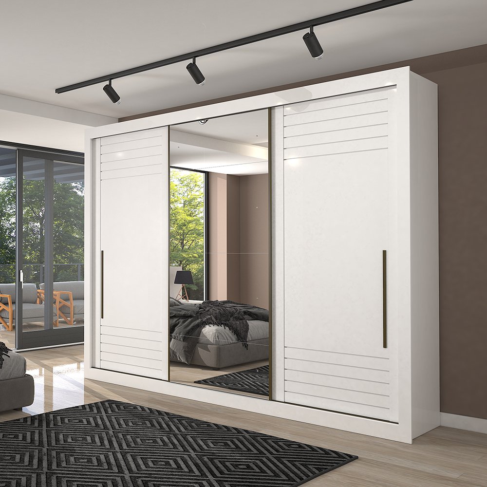 Guarda-Roupa Casal 3 Portas MDF Aracruz Espresso Móveis