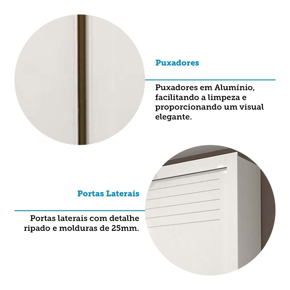 Guarda-Roupa Casal 3 Portas MDF Aracruz Espresso Móveis - 10