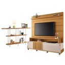 Ver imagem 1 de Estante Home Theater Bold Off White Cinamomo e Aparador Infinity Cinamomo – Hb Móveis