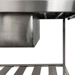 Pia Aço Inox Industrial 140x70x90 Cm Cuba Grande Cubão Esquerda Nortinox - 6