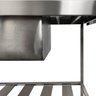 Pia Aço Inox Industrial 140x70x90 Cm Cuba Grande Cubão Esquerda Nortinox - 6