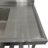 Pia Aço Inox Industrial 140x70x90 Cm Cuba Grande Cubão Esquerda Nortinox - 5