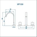 Ver imagem 3 de Torneira Misturador de Mesa Banheiro Prima 210 Fani