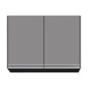 Ver mais imagens de Armário de Cozinha Modulado de Canto 6 Peças Cp28 Balcão sem Tampo Preto/cinza - Lumil Lumil Móveis