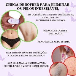 Depilador Aparelho Remove Pelos Íntimos sem Dor Portátil - 6
