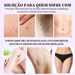 Depilador Aparelho Remove Pelos Íntimos sem Dor Portátil - 7