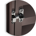 Ver imagem 3 de Portinha para Abrigo D'Agua/Gas 60 x 60 Plus 1F c/Ventil.Marrom Corten Brimak