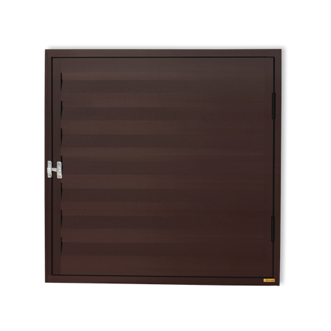 Portinha para Abrigo D'Agua/Gas 60 x 60 Plus 1F c/Ventil.Marrom Corten Brimak