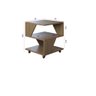 Mesa de Centro Decorativa com Rodizio P/ Sala de Estar e Quarto - Poquema - 6