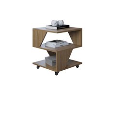 Mesa de Centro Decorativa com Rodizio P/ Sala de Estar e Quarto - Poquema - 3
