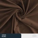 Ver imagem 2 de Cama Japonesa com Cabeceira Corea Seo Casal Veludo Marrom - Sallar Home