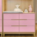 Ver imagem 4 de Kit 10 Metros de Papel de Parede Lavavel Textura Casca Rosa Claro