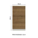 Ver imagem 3 de Armário de Cozinha Aéreo 35 cm 1 Porta Rustic Glamy Madesa