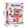 Kit Cozinha Faz de Conta Infantil C/ Torneira Sai Agua Panelas Forno Fogao com Acessorios Pratos - 4
