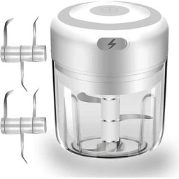 Mini Processador Elétrico Triturador Alho Recarregável Usb - 3 Mini Processador Elétrico Triturador Alho Recarregável Usb - 3