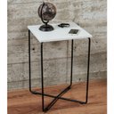 Ver imagem 1 de Mesa Lateral de Apoio Tampo Quadrado Preto