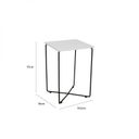 Ver imagem 3 de Mesa Lateral de Apoio Tampo Quadrado Preto