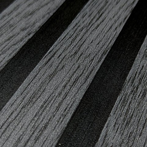 Papel de Parede Ripado Madeira Cinza Escuro+ Cola Inclusa- Vinílico Lavável