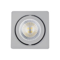 Spot Sobrepor 2390 Direcionável Quadrado 7x7cm Gu10 p/ Dicroica Par16 Cinza - 2