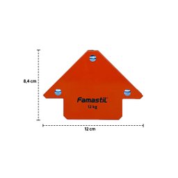 Esquadro Magnetico para Solda 12 Kg Famastil - 6