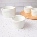 Ver imagem 2 de Ramequim Mini Porcelana Branco Forno 55ml 6cm