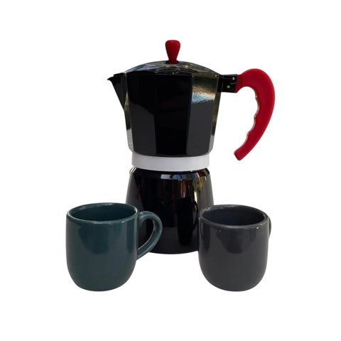 Cafeteira Tipo Italiana para 9 Xicaras Acompanha 2 Xicaras C Utensilios do Chef