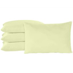 Fronha Travesseiro Quarto Sala Algodão Percal 150 Fios 02 Un:palha - 2