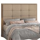 Ver imagem 2 de Cabeceira Cama Box Queen 1,60m Softquad Estofada Linho Bege Design Moderno Luxo Quarto Larbelle