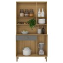 Ver imagem 3 de Kit Cozinha 6 Portas Apolo Freijó Gris - Kits Paraná