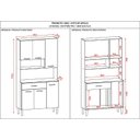 Ver imagem 2 de Kit Cozinha 6 Portas Apolo Freijó Gris - Kits Paraná