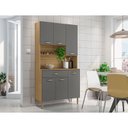 Ver imagem 4 de Kit Cozinha 6 Portas Apolo Freijó Gris - Kits Paraná