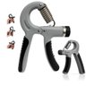Aperto de Mao Hand Grip Exercicio Mao Punho Braço Antebraço Mola Fortalecimento Fitness Regulavel Aj - 1