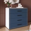 Ver imagem 2 de Cômoda Organizadora 90cm com 4 Gavetas 240832 Linha Valência Politorno