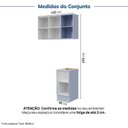 Ver imagem 4 de Lavanderia Modulada 3 Peças 1 Aéreo 1 Balcão sem Tampo 1 Nicho 40cm Marselha Cabecasa Madeiraoriginals