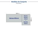 Ver imagem 5 de Lavanderia Modulada 3 Peças 1 Aéreo 1 Balcão sem Tampo 1 Nicho 40cm Marselha Cabecasa Madeiraoriginals
