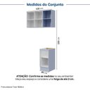 Ver imagem 4 de Lavanderia Planejada 3 Peças 1 Aéreo 1 Balcão sem Tampo 1 Nicho 40cm Marselha CabeCasa MadeiraOriginals Azul/Sereno