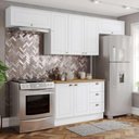 Ver imagem 1 de Cozinha Compacta Amy 7 Portas 3 Gavetas MDF 280cm Branco Casa 812