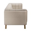 Ver imagem 7 de Sofá Decorativo Sala de Estar 240cm Rocket 3 Lugares Base Madeira Linho Off White G45 - Gran Belo