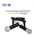 Ver imagem 4 de Spot Trilho 2 Lâmpadas Soft Direcionavel E-27 110v/220v