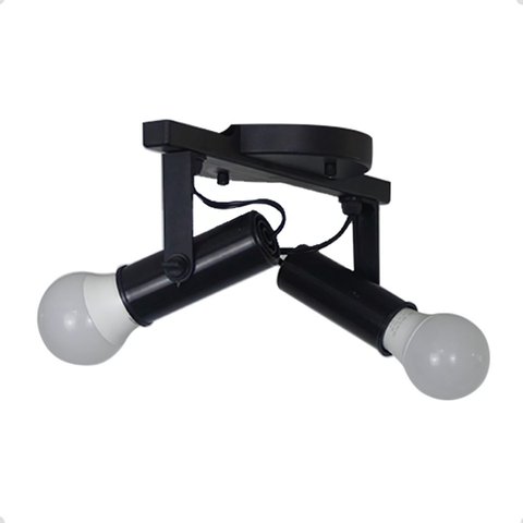 Spot Trilho 2 Lâmpadas Soft Direcionavel E-27 110v/220v